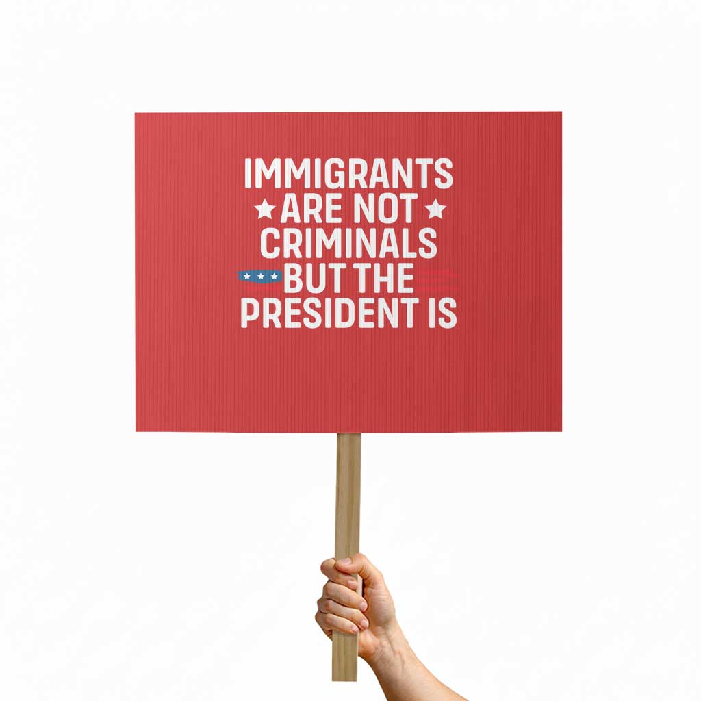 Pro Immigration Protest Sign Social Justice Anti Racism TS10 Horizontal 18