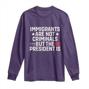 Pro Immigration Long Sleeve Shirt Social Justice Anti Racism TS10 Purple Print Your Wear