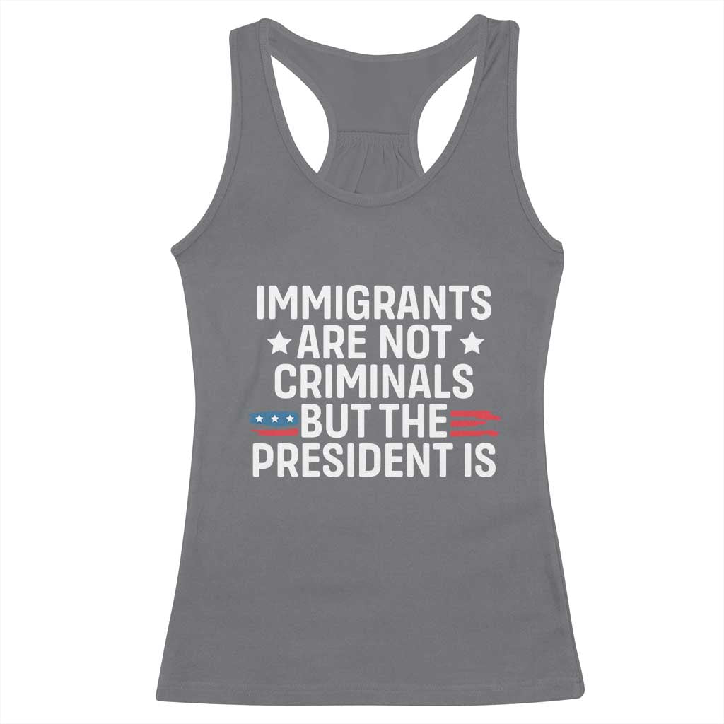 Pro Immigration Racerback Tank Top Social Justice Anti Racism TS10 Charcoal Print Your Wear