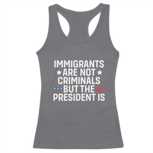 Pro Immigration Racerback Tank Top Social Justice Anti Racism TS10 Charcoal Print Your Wear