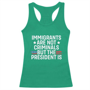 Pro Immigration Racerback Tank Top Social Justice Anti Racism TS10 Irish Green Print Your Wear
