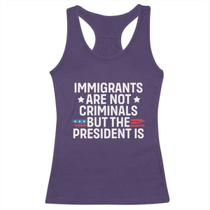 Pro Immigration Racerback Tank Top Social Justice Anti Racism TS10 Purple Print Your Wear
