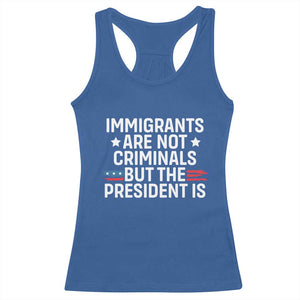 Pro Immigration Racerback Tank Top Social Justice Anti Racism TS10 Royal Blue Print Your Wear