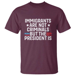 Pro Immigration T Shirt Social Justice Anti Racism TS10 Maroon Print Your Wear