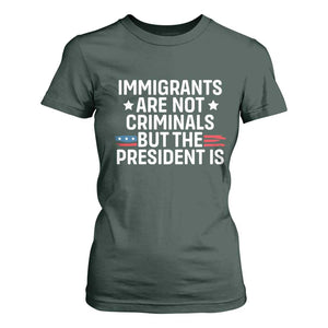 Pro Immigration T Shirt For Women Social Justice Anti Racism TS10 Dark Forest Green Print Your Wear