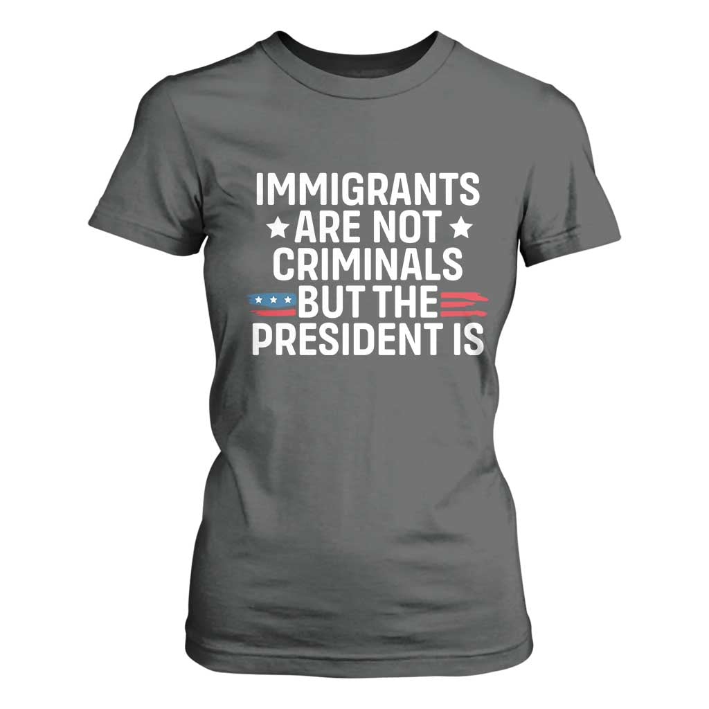 Pro Immigration T Shirt For Women Social Justice Anti Racism TS10 Dark Heather Print Your Wear