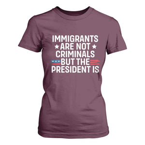 Pro Immigration T Shirt For Women Social Justice Anti Racism TS10 Maroon Print Your Wear