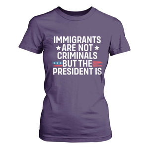 Pro Immigration T Shirt For Women Social Justice Anti Racism TS10 Purple Print Your Wear
