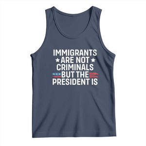 Pro Immigration Tank Top Social Justice Anti Racism TS10 Navy Print Your Wear