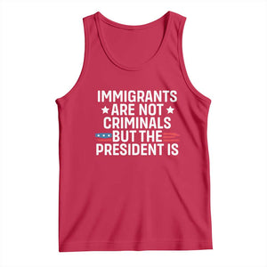 Pro Immigration Tank Top Social Justice Anti Racism TS10 Red Print Your Wear