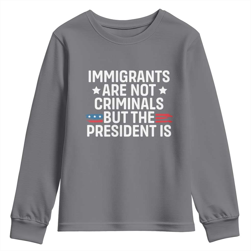 Pro Immigration Youth Sweatshirt Social Justice Anti Racism TS10 Charcoal Print Your Wear