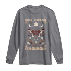 Subtle Feminist Long Sleeve Shirt Women's Rights Dont Let The Bastards Grind You Down TS10 Charcoal Print Your Wear