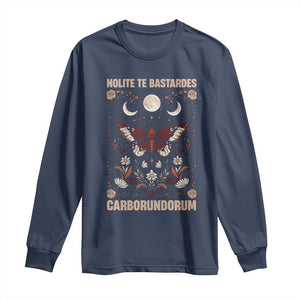 Subtle Feminist Long Sleeve Shirt Women's Rights Dont Let The Bastards Grind You Down TS10 Navy Print Your Wear