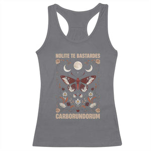 Subtle Feminist Racerback Tank Top Women's Rights Dont Let The Bastards Grind You Down TS10 Charcoal Print Your Wear