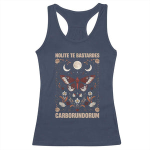 Subtle Feminist Racerback Tank Top Women's Rights Dont Let The Bastards Grind You Down TS10 Navy Print Your Wear
