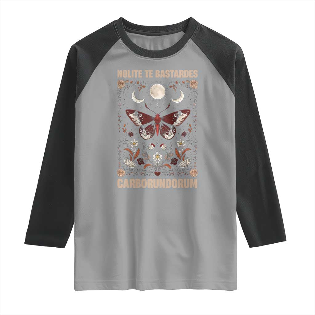 Subtle Feminist Raglan Shirt Women's Rights Dont Let The Bastards Grind You Down TS10 Sport Gray Black Print Your Wear