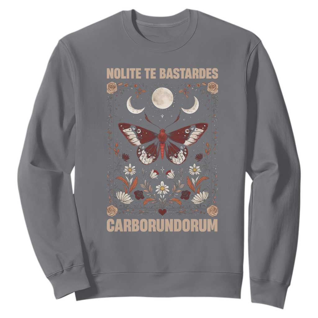 Subtle Feminist Sweatshirt Women's Rights Dont Let The Bastards Grind You Down TS10 Charcoal Print Your Wear