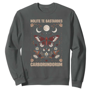 Subtle Feminist Sweatshirt Women's Rights Dont Let The Bastards Grind You Down TS10 Dark Heather Print Your Wear