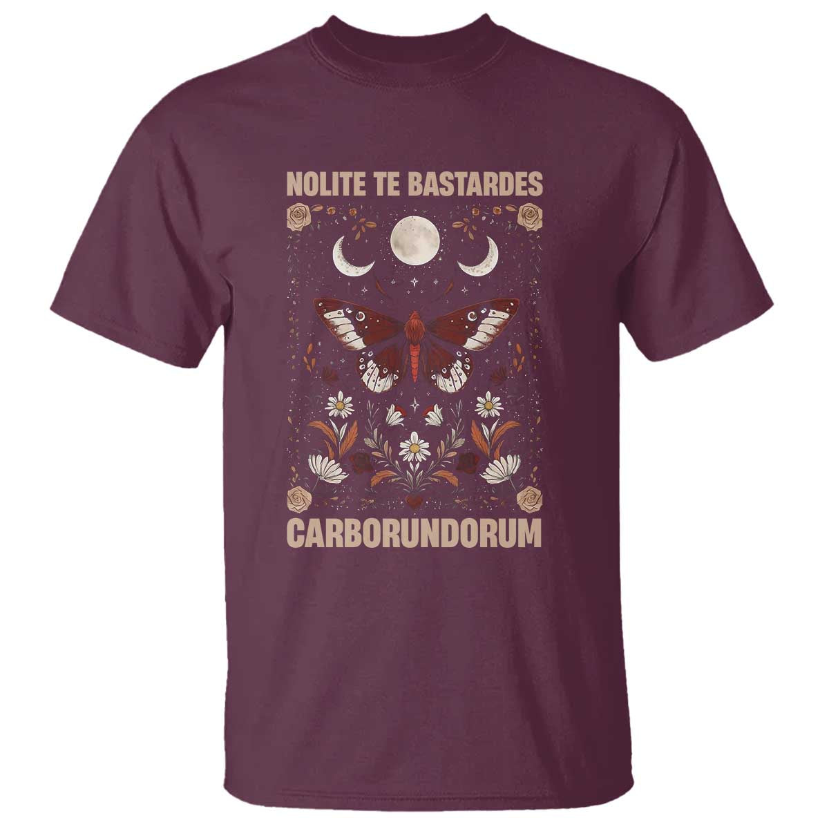 Subtle Feminist T Shirt Women's Rights Dont Let The Bastards Grind You Down TS10 Maroon Print Your Wear