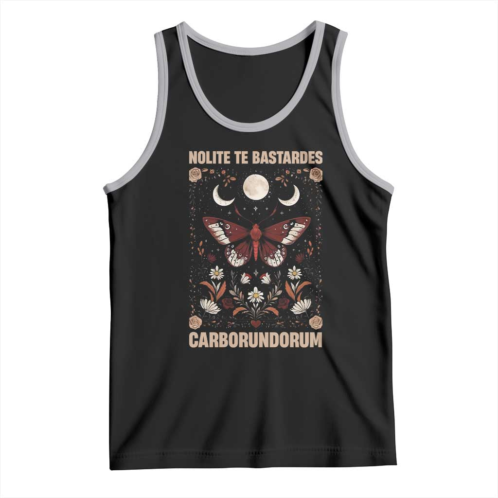 Subtle Feminist Tank Top Women's Rights Dont Let The Bastards Grind You Down TS10 Black Athletic Heather Print Your Wear