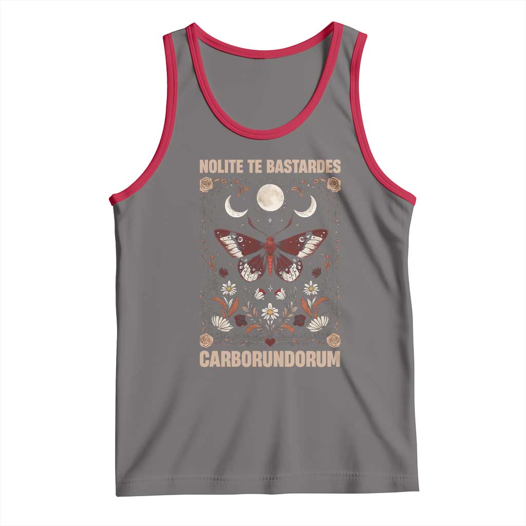 Subtle Feminist Tank Top Women's Rights Dont Let The Bastards Grind You Down TS10 Deep Heather Red Print Your Wear