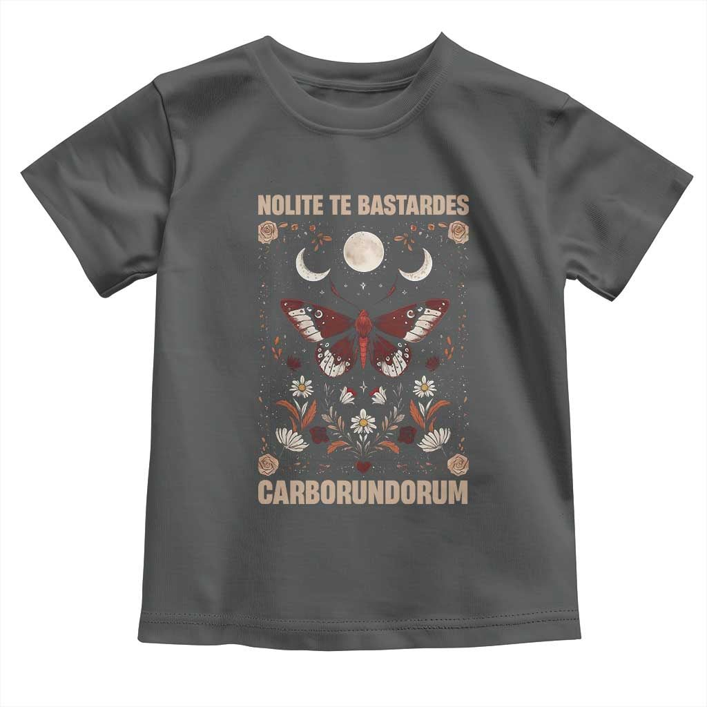 Subtle Feminist Toddler T Shirt Women's Rights Dont Let The Bastards Grind You Down TS10 Dark Heather Print Your Wear