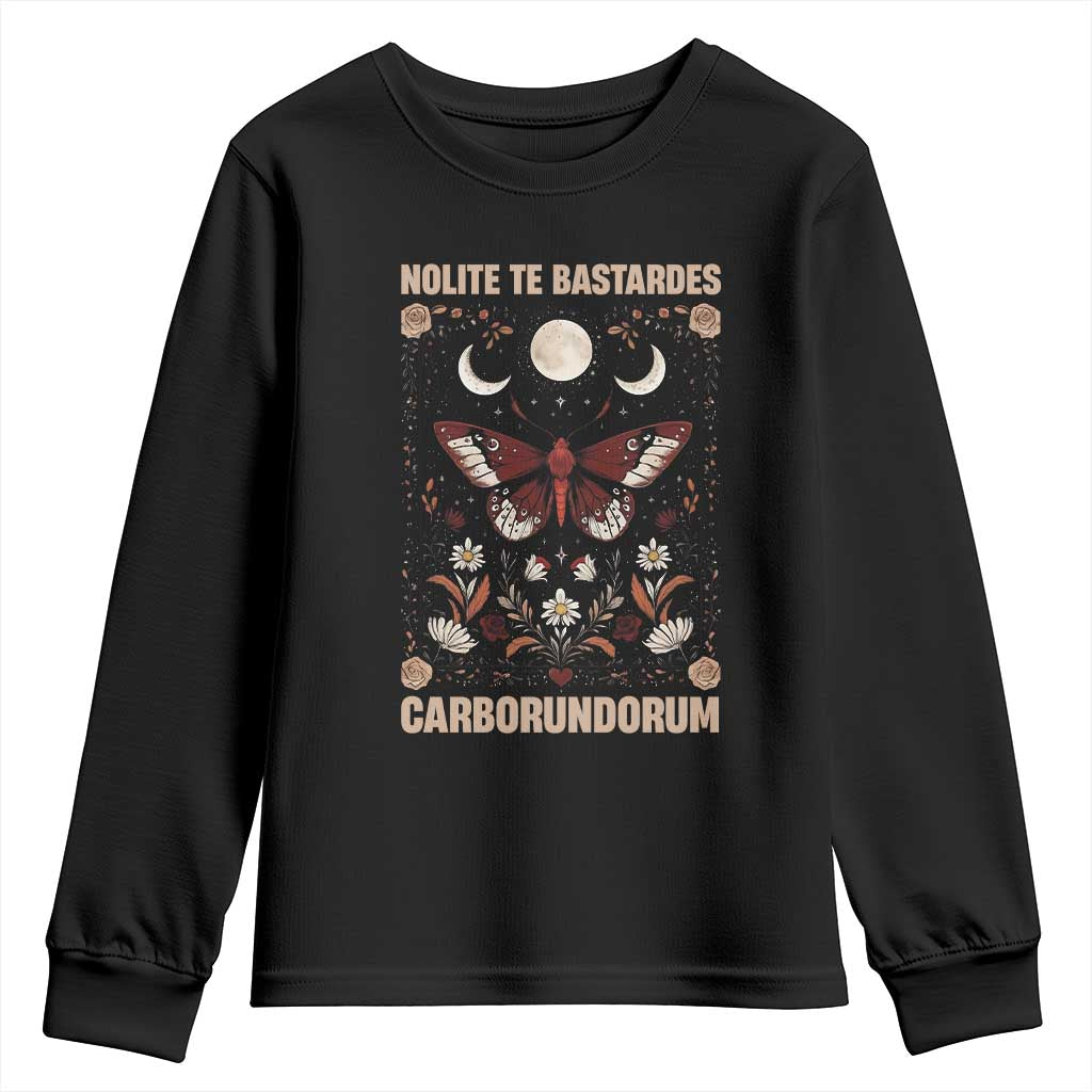 Subtle Feminist Youth Sweatshirt Women's Rights Dont Let The Bastards Grind You Down TS10 Black Print Your Wear