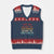 Voltaire Quote V-Neck Knit Sweater Vest Protest Believe Absurdities Commit Atrocities Retro TS10 Navy Red Print Your Wear