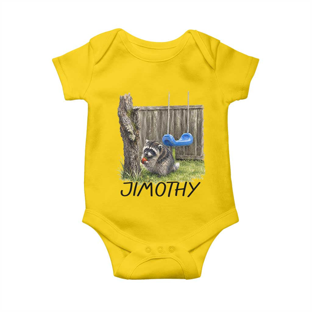 Jimothy Raccoon Baby Onesie Cute Seattle Trash Panda Viral Meme