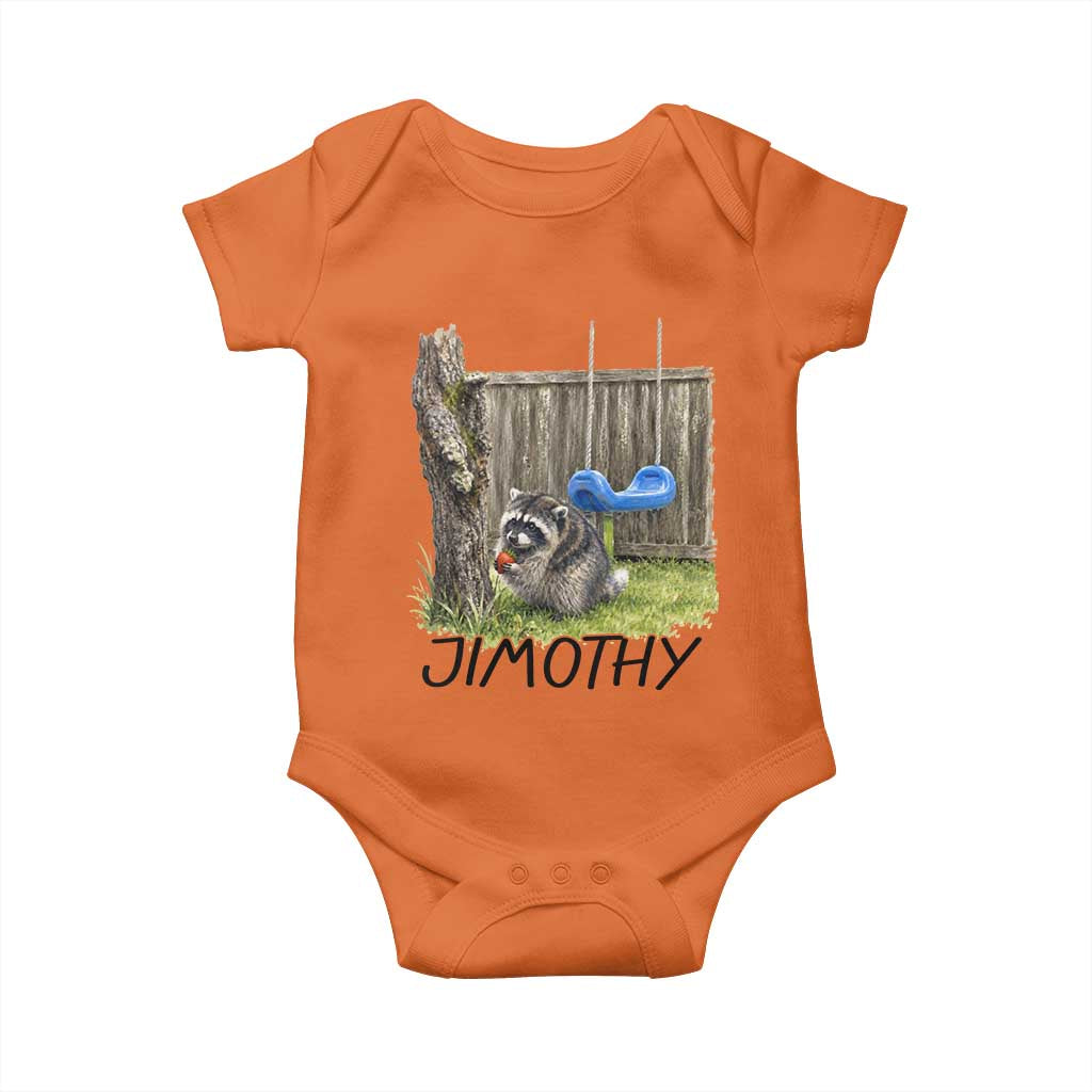 Jimothy Raccoon Baby Onesie Cute Seattle Trash Panda Viral Meme