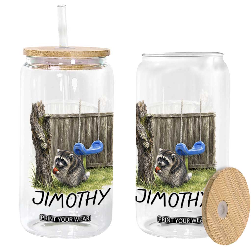 Jimothy Raccoon Glass Can Cute Seattle Trash Panda Viral Meme