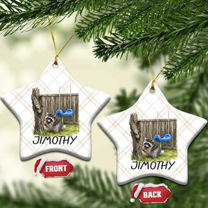 Jimothy Raccoon Ceramic Ornament Cute Seattle Trash Panda Viral Meme