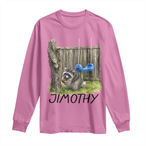 Jimothy Raccoon Long Sleeve Shirt Cute Seattle Trash Panda Viral Meme