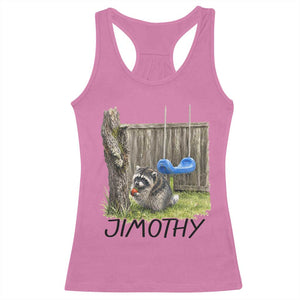 Jimothy Raccoon Racerback Tank Top Cute Seattle Trash Panda Viral Meme