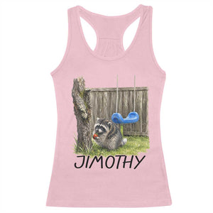 Jimothy Raccoon Racerback Tank Top Cute Seattle Trash Panda Viral Meme