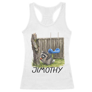 Jimothy Raccoon Racerback Tank Top Cute Seattle Trash Panda Viral Meme