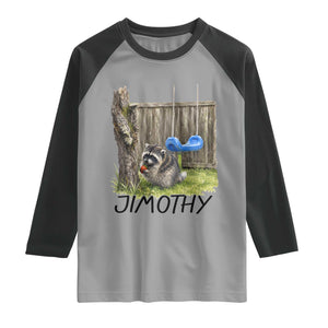 Jimothy Raccoon Raglan Shirt Cute Seattle Trash Panda Viral Meme