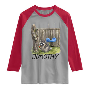 Jimothy Raccoon Raglan Shirt Cute Seattle Trash Panda Viral Meme