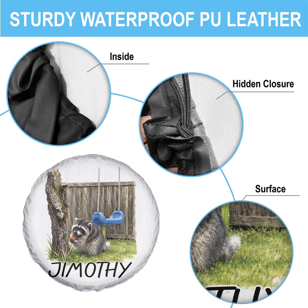 Jimothy Raccoon Spare Tire Cover Cute Seattle Trash Panda Viral Meme