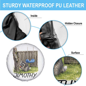 Jimothy Raccoon Spare Tire Cover Cute Seattle Trash Panda Viral Meme
