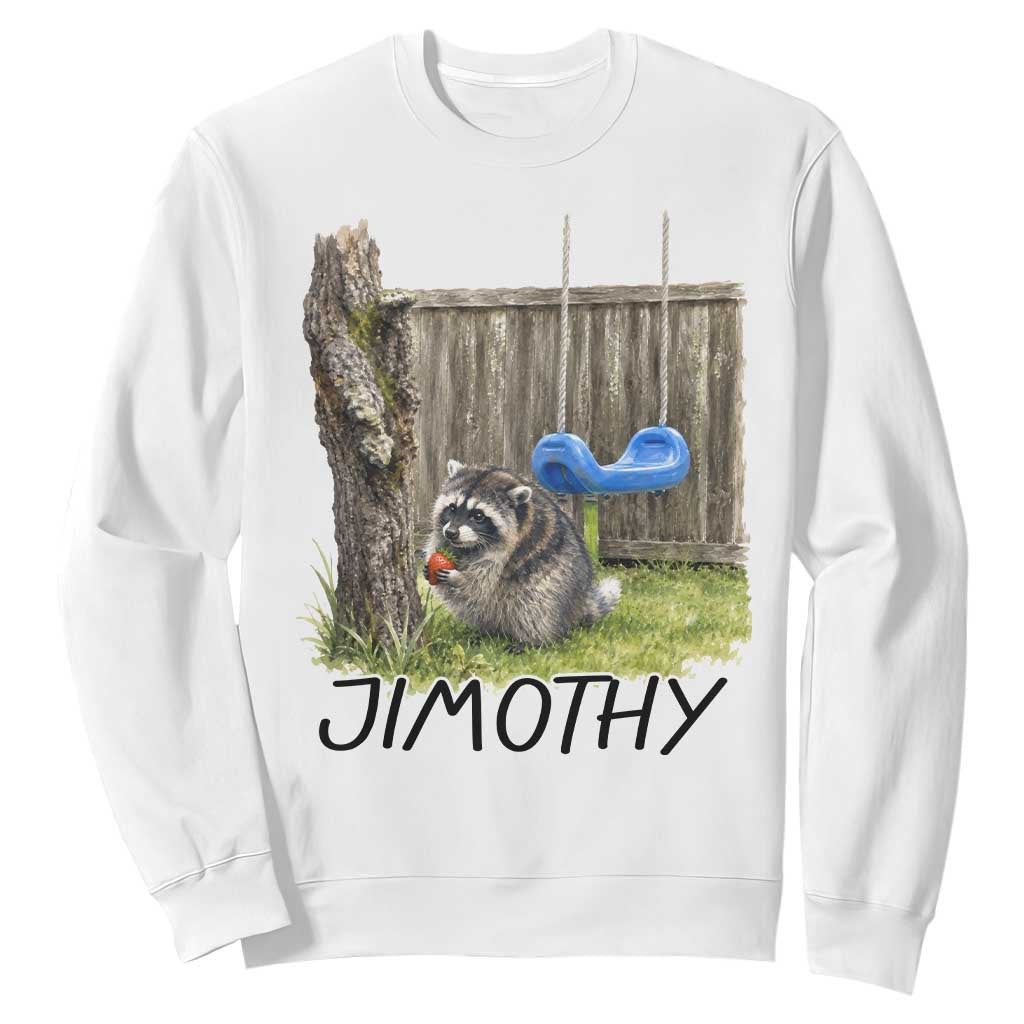 Jimothy Raccoon Sweatshirt Cute Seattle Trash Panda Viral Meme