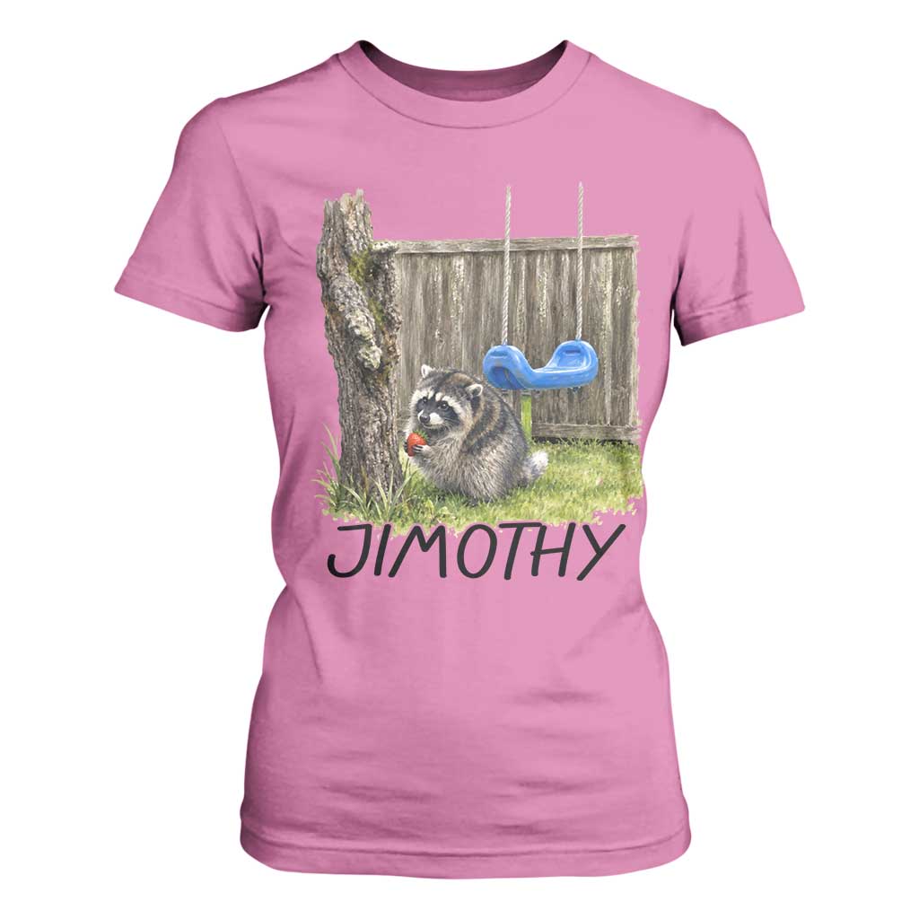 Jimothy Raccoon T Shirt For Women Cute Seattle Trash Panda Viral Meme