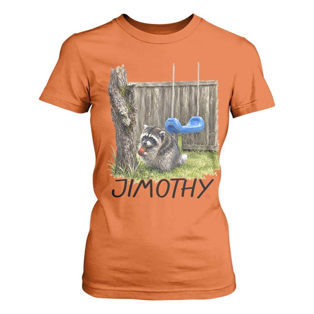 Jimothy Raccoon T Shirt For Women Cute Seattle Trash Panda Viral Meme