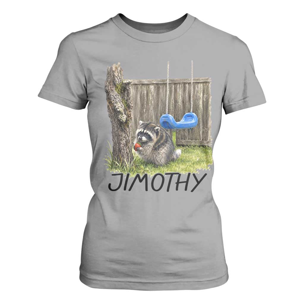 Jimothy Raccoon T Shirt For Women Cute Seattle Trash Panda Viral Meme