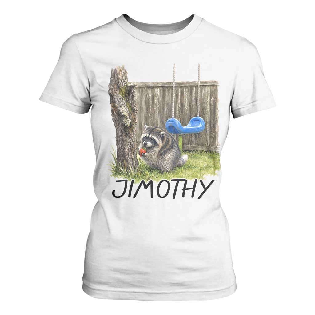 Jimothy Raccoon T Shirt For Women Cute Seattle Trash Panda Viral Meme