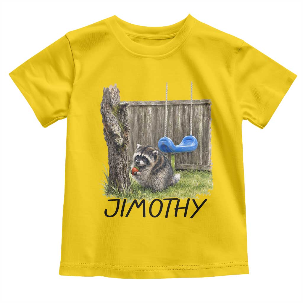 Jimothy Raccoon Toddler T Shirt Cute Seattle Trash Panda Viral Meme