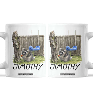 Jimothy Raccoon Coffee Mug Cute Seattle Trash Panda Viral Meme