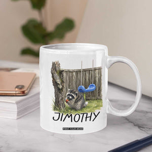Jimothy Raccoon Coffee Mug Cute Seattle Trash Panda Viral Meme