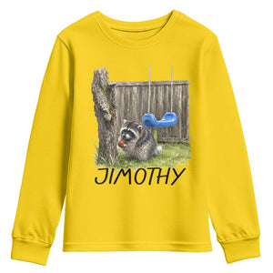Jimothy Raccoon Youth Sweatshirt Cute Seattle Trash Panda Viral Meme