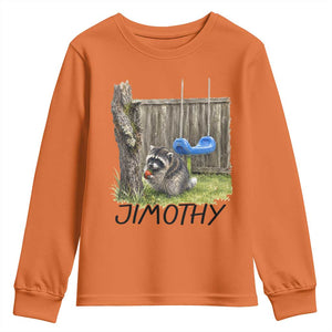 Jimothy Raccoon Youth Sweatshirt Cute Seattle Trash Panda Viral Meme